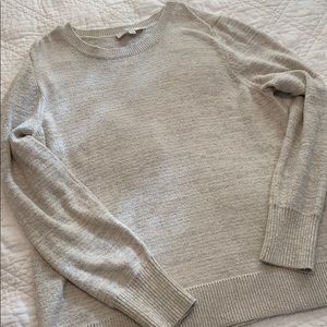 Loft sparkly gray sweater